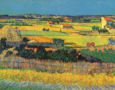 Vincent Van Gogh Harvest at La Crau China oil painting art